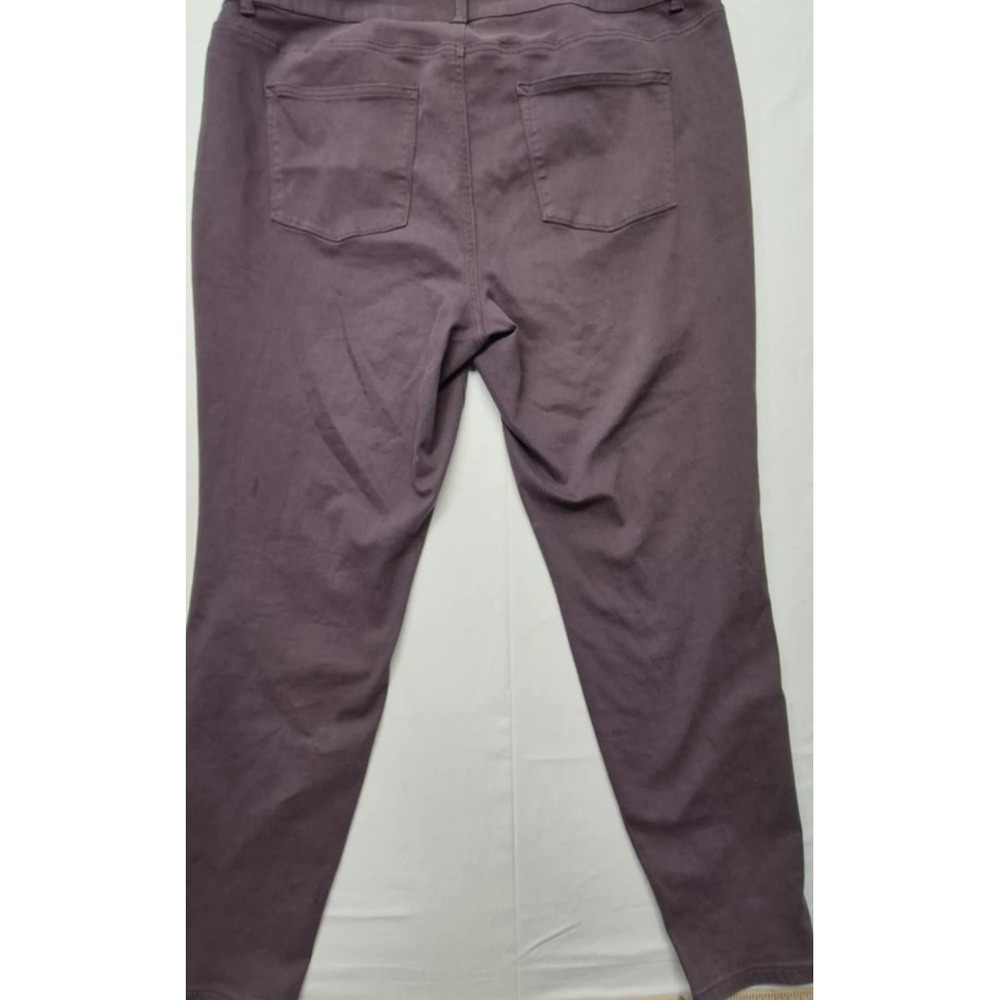 M jeans by Maurice plus size plum purple high rise women's‎ jeans, sz 24 - Picture 2 of 16